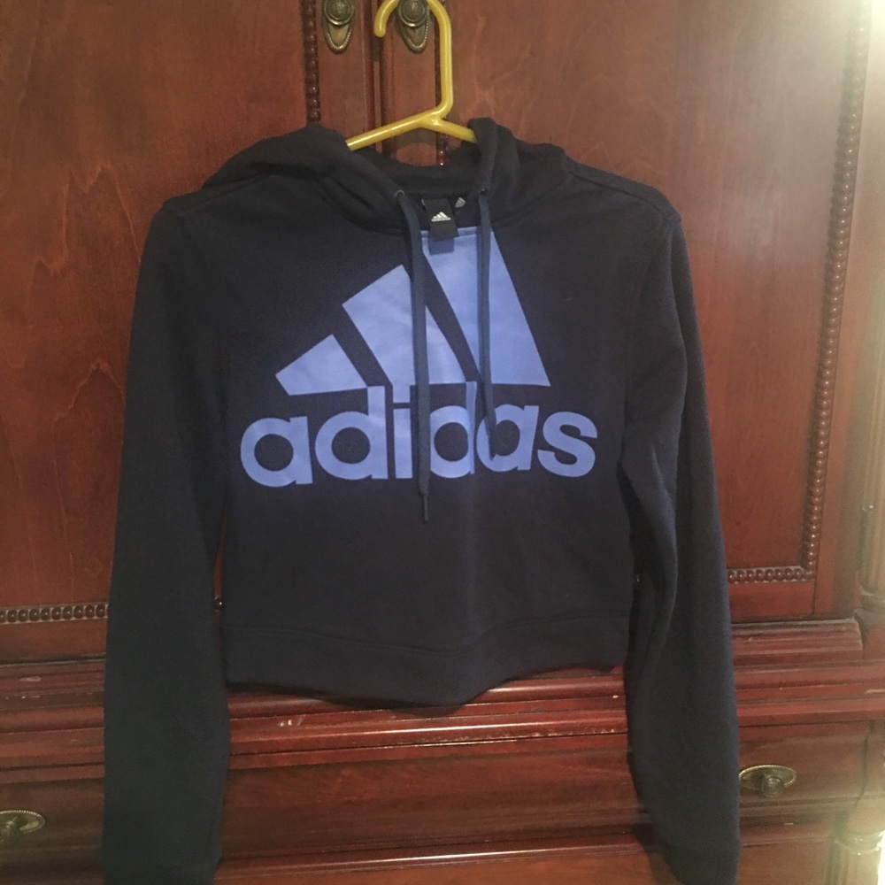 Adidas cropped hoodie Size Small.